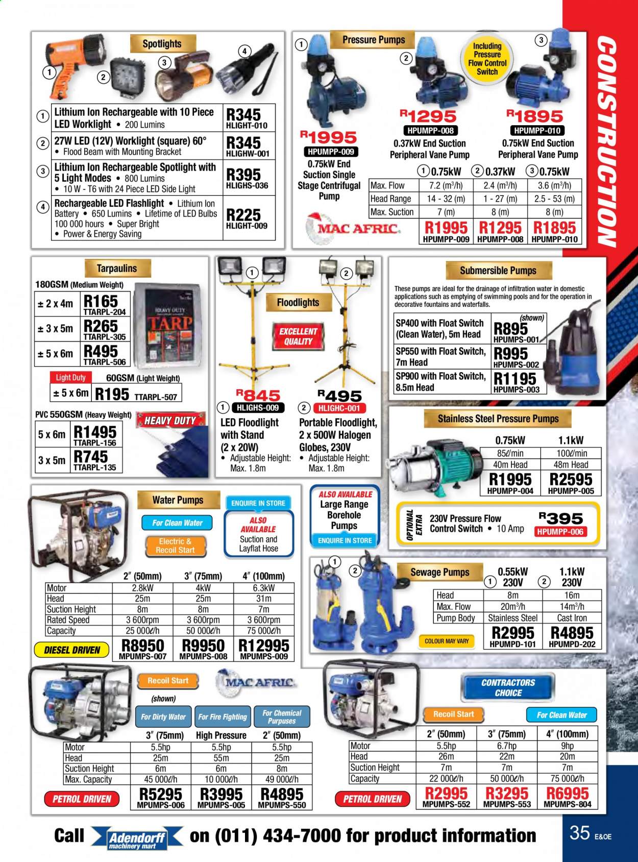 Adendorff Machinery Mart specials. Page 35