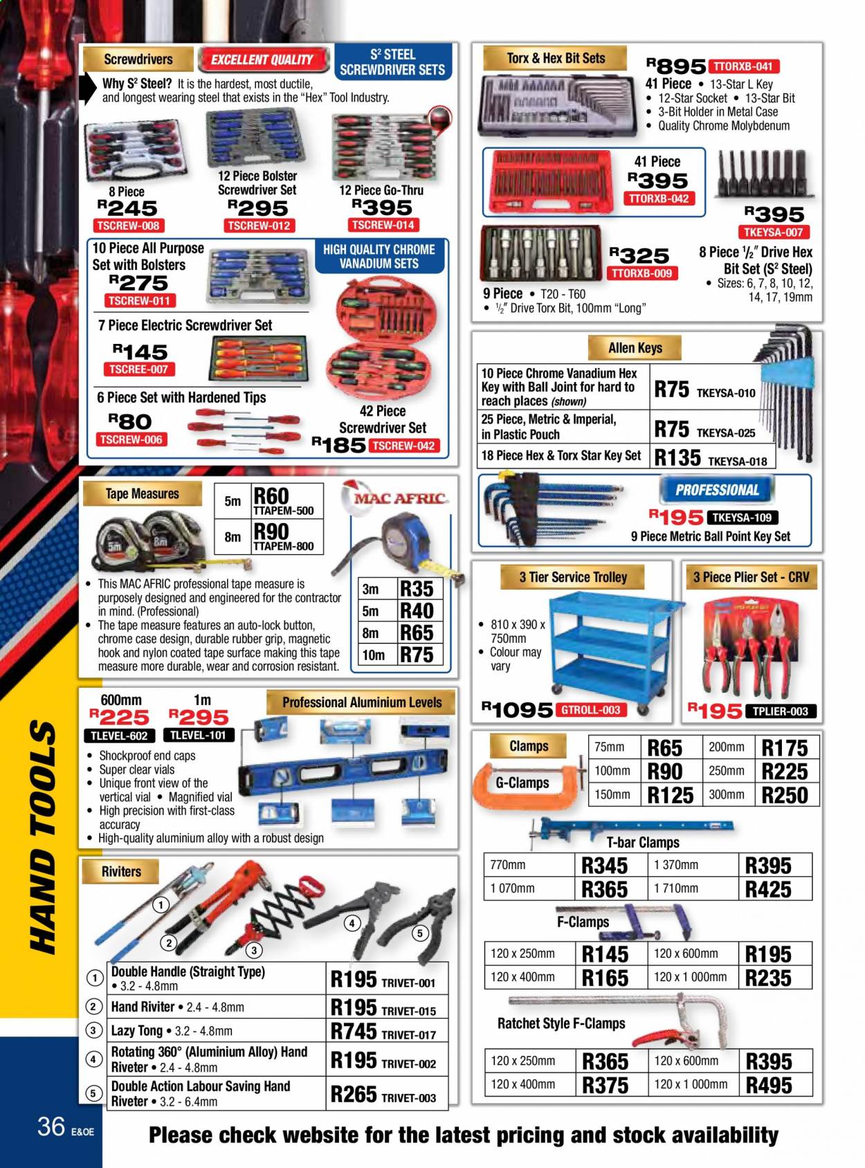 Adendorff Machinery Mart specials. Page 36