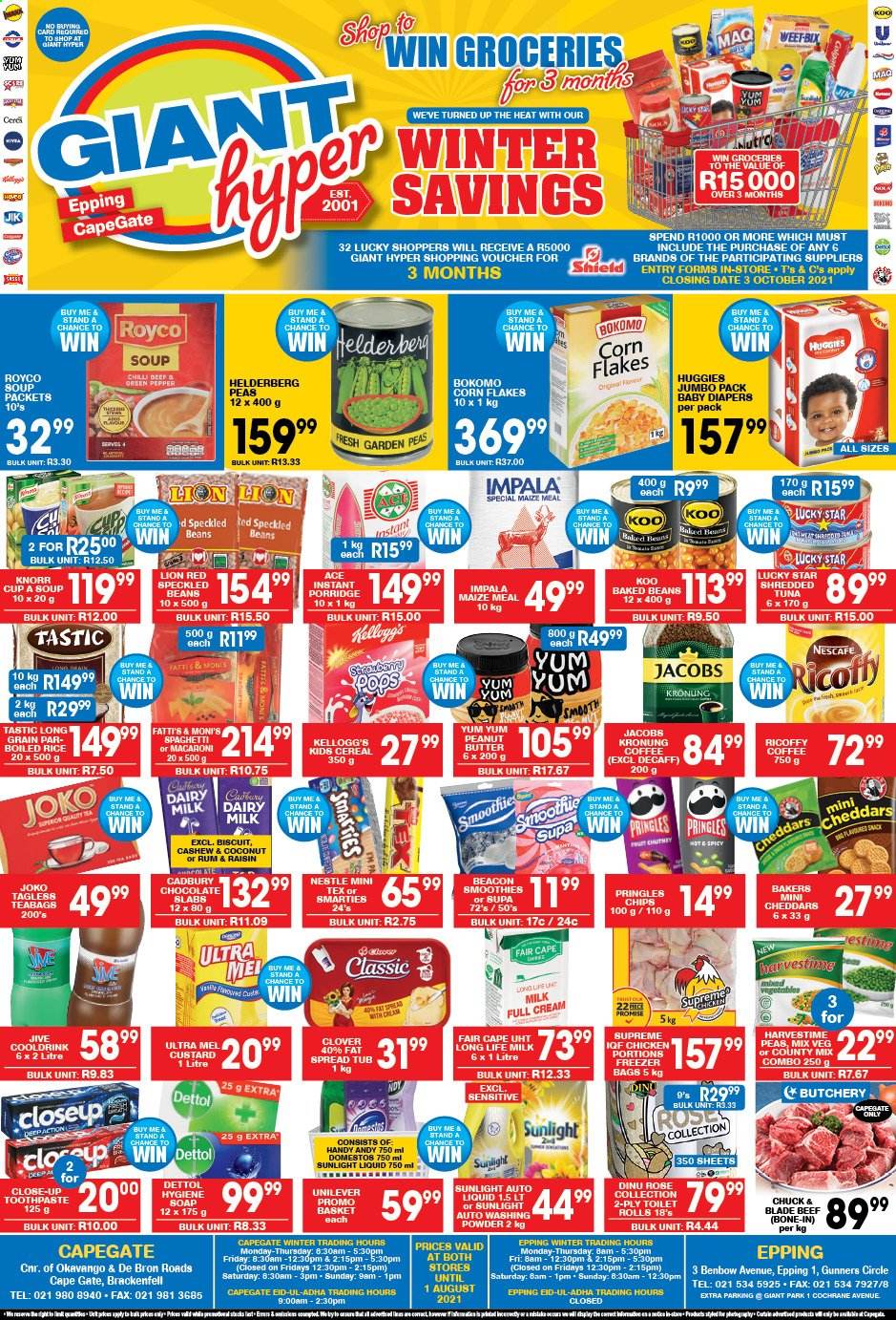 Giant Hyper specials - 15/07/2021 - 01/08/2021. Page 1