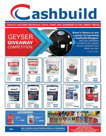 Cashbuild catalogue  - 07.19.2021 - 08.22.2021.