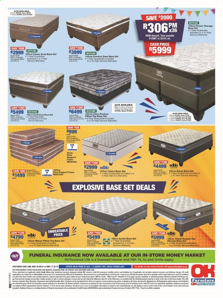 OK Furniture specials - 26/07/2021 - 15/08/2021. Page 12