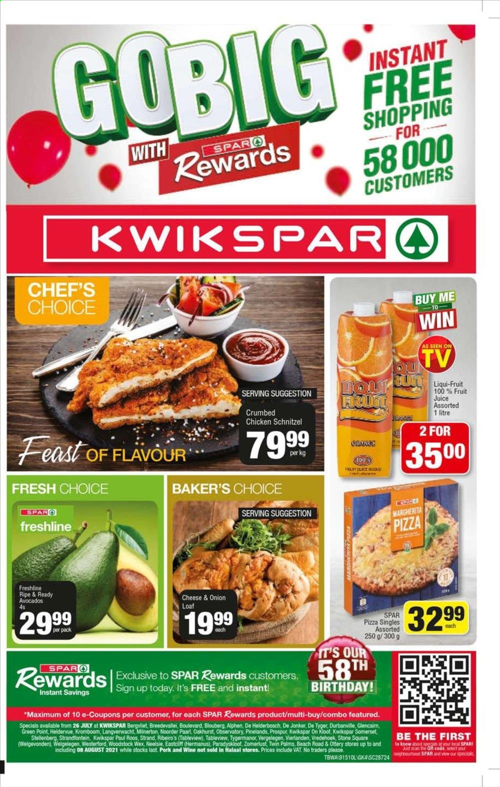 SPAR specials - 26/07/2021 - 08/08/2021. Page 1