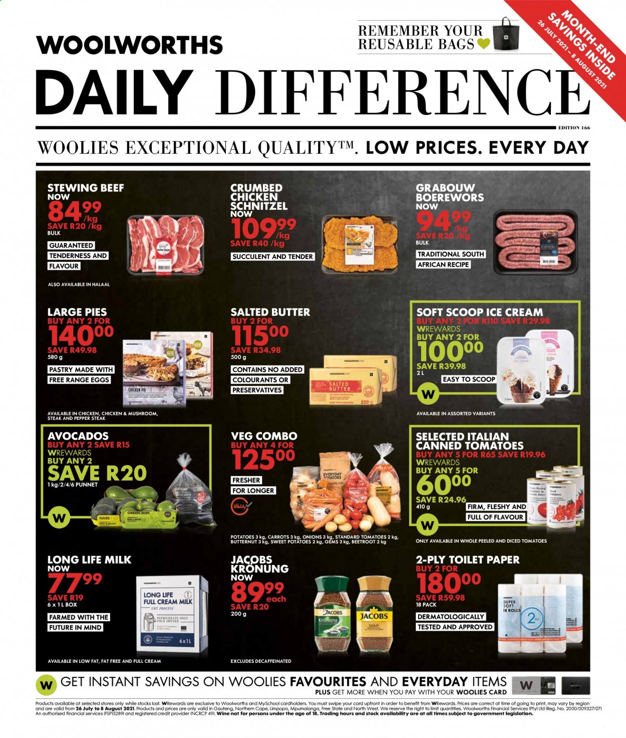 Woolworths specials - 26/07/2021 - 08/08/2021. Page 1