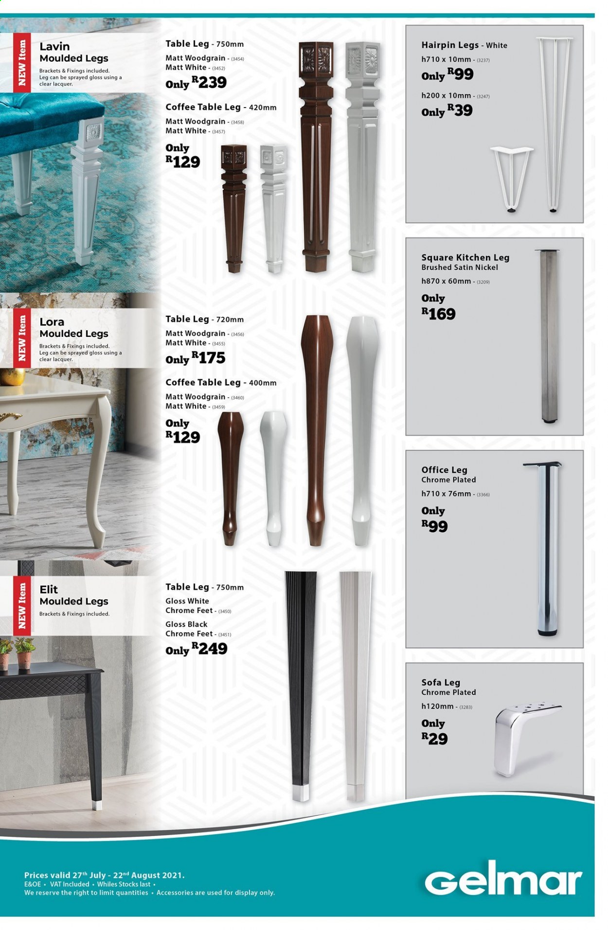 Gelmar specials - 27/07/2021 - 22/08/2021. Page 1
