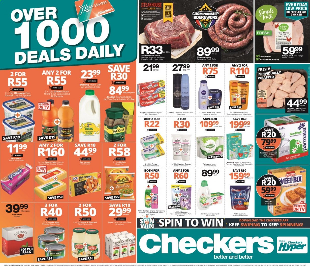 Checkers specials - 28/07/2021 - 01/08/2021. Page 1