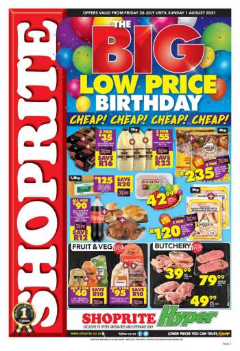 Shoprite catalogue  - 07.30.2021 - 08.01.2021.