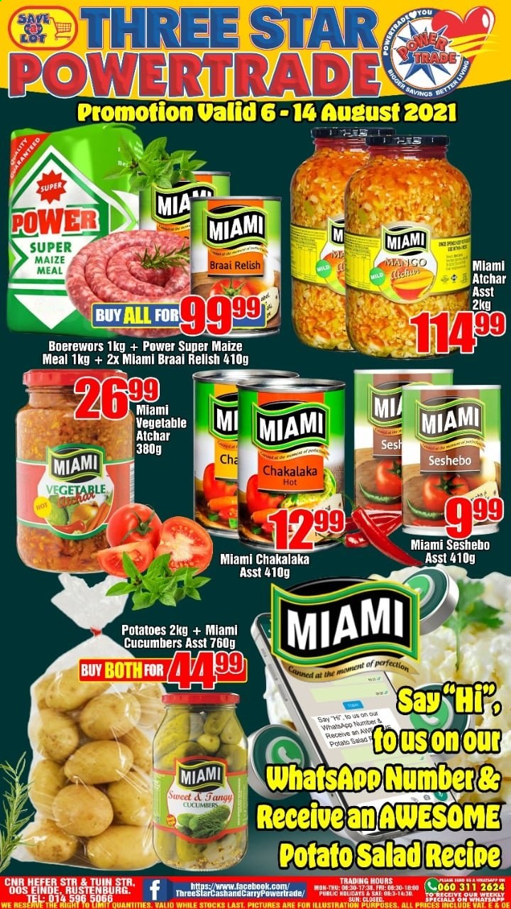 Three Star Cash and Carry specials - 06/08/2021 - 14/08/2021. Page 1