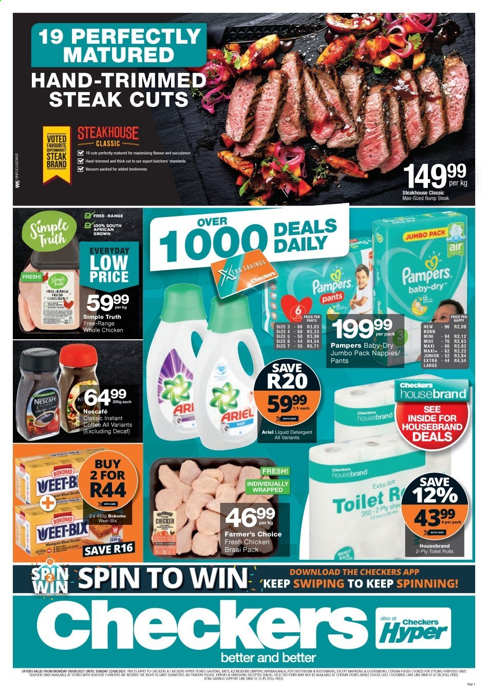 Checkers specials - 09/08/2021 - 22/08/2021. Page 1