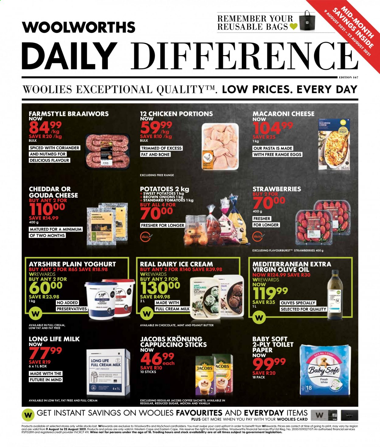 Woolworths specials - 09/08/2021 - 22/08/2021. Page 1