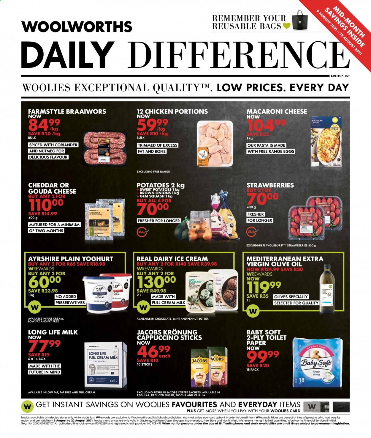 Woolworths specials - 09/08/2021 - 22/08/2021. Page 1