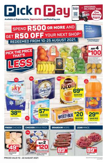 Pick n Pay catalogue  - 08.10.2021 - 08.22.2021.
