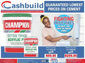 Cashbuild catalogue  - 08.10.2021 - 08.22.2021.