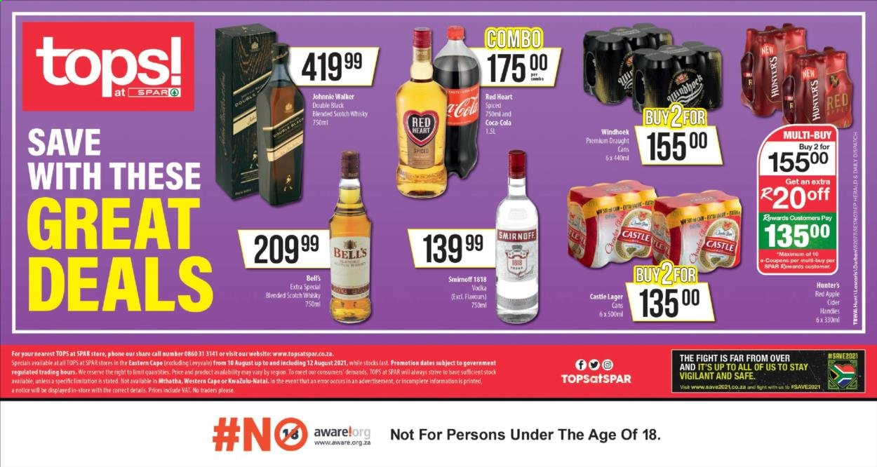 TOPS at SPAR specials - 10/08/2021 - 12/08/2021. Page 1