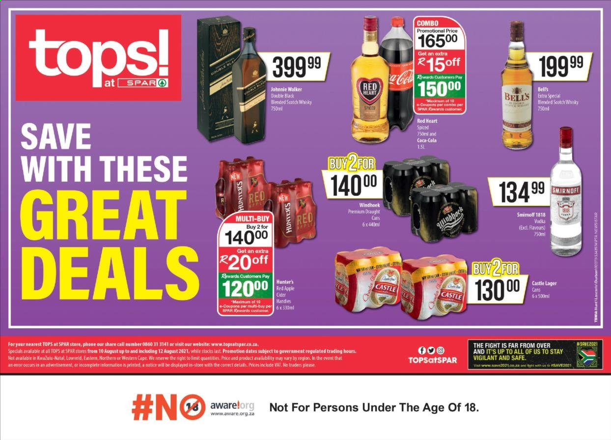 TOPS at SPAR specials - 10/08/2021 - 12/08/2021. Page 1