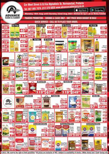 Advance Cash & Carry catalogue  - 08.16.2021 - 08.22.2021.
