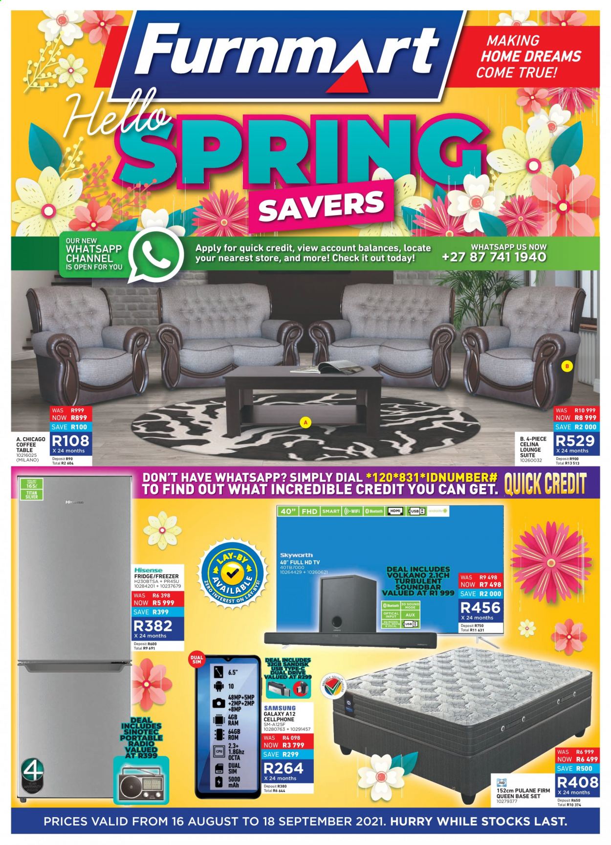 Furnmart specials - 16/08/2021 - 18/09/2021. Page 1