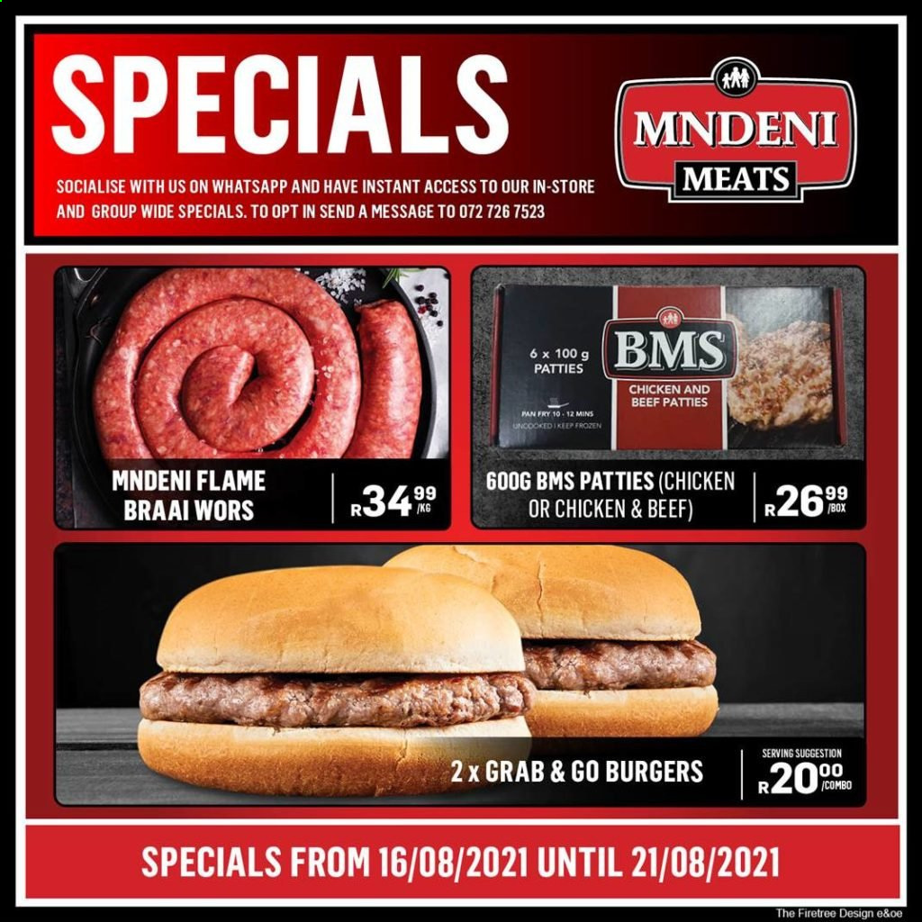Mndeni Meats specials - 16/08/2021 - 21/08/2021. Page 2