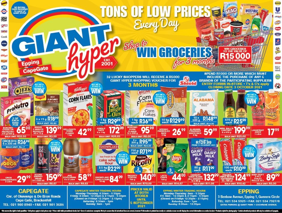 Giant Hyper specials - 17/08/2021 - 05/09/2021. Page 1