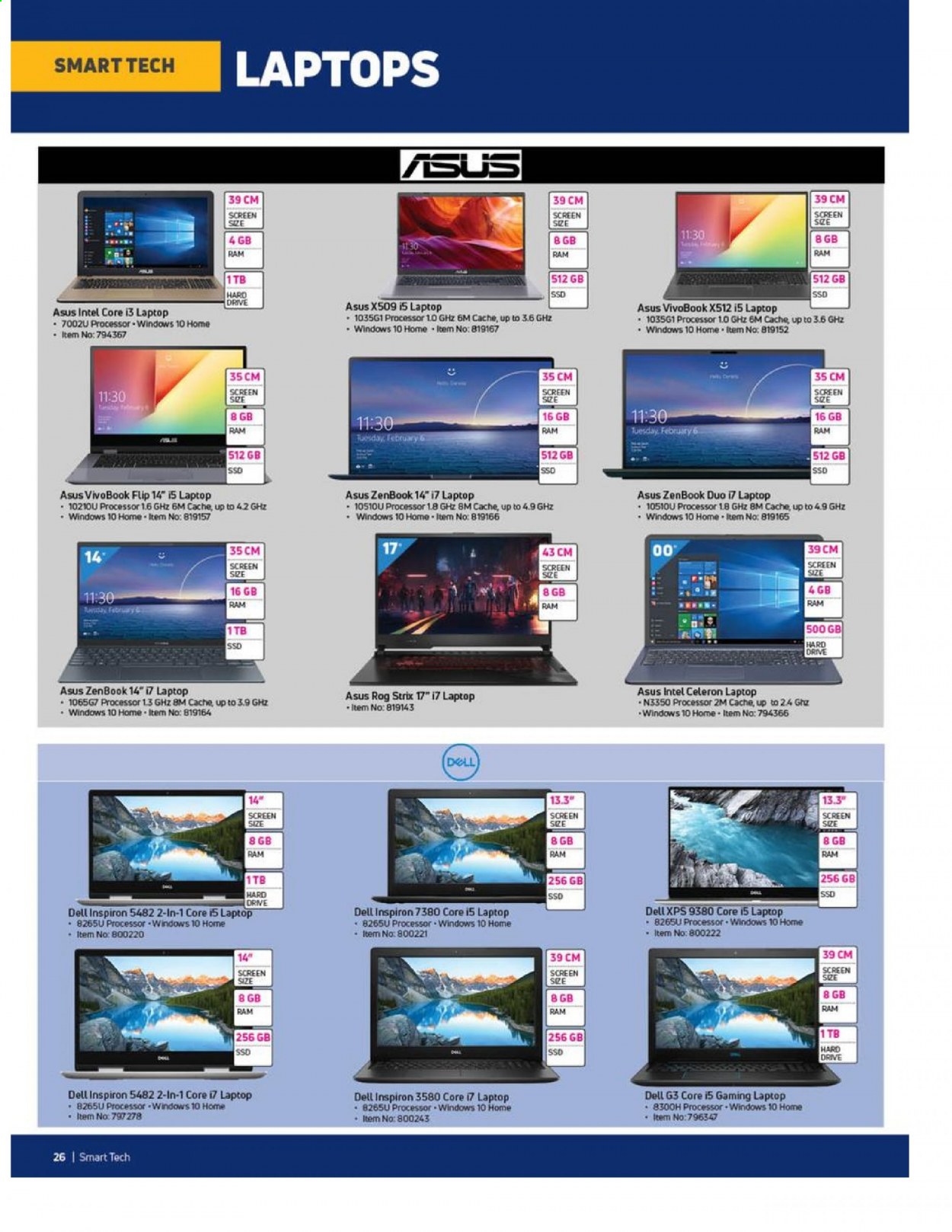 Game specials. Page 25