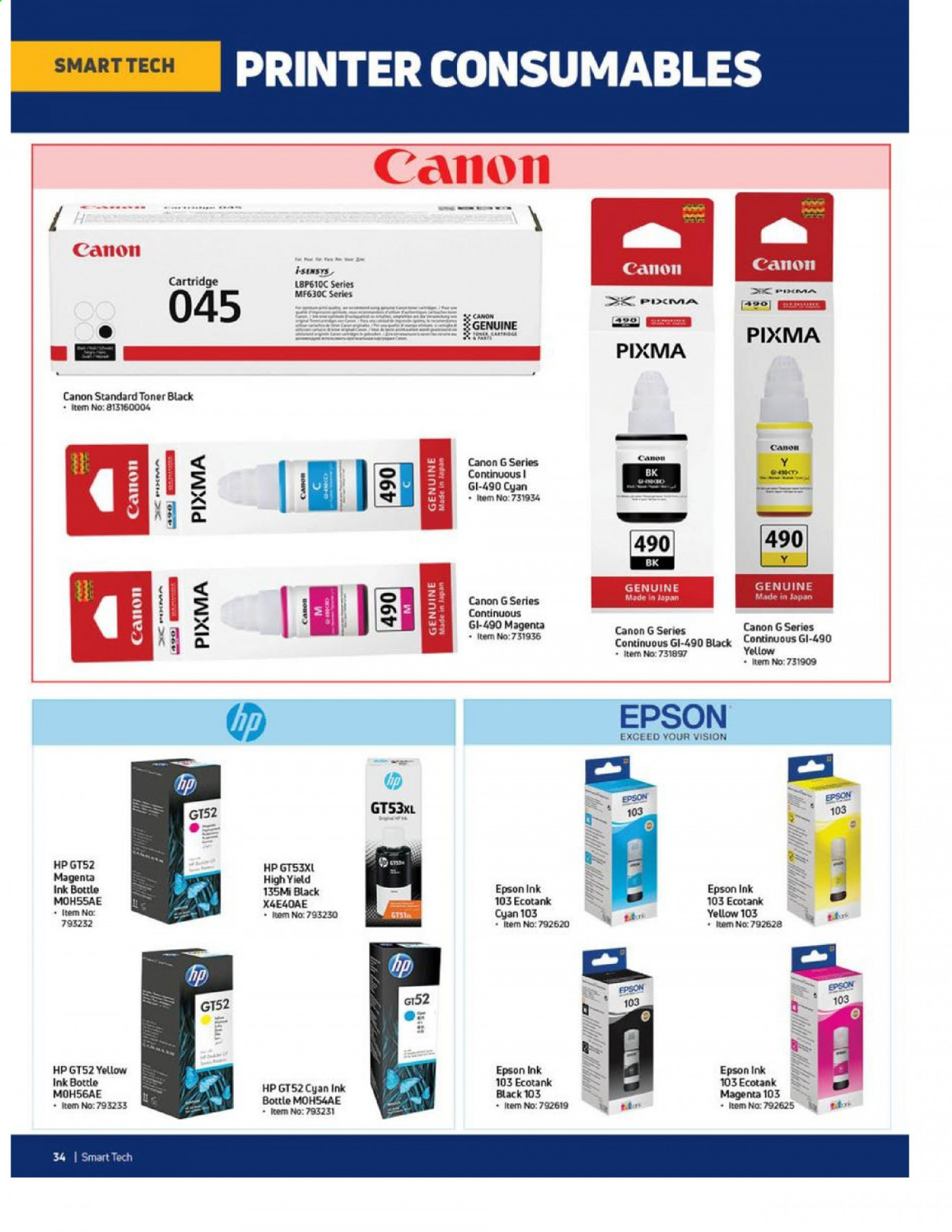 Game specials. Page 33