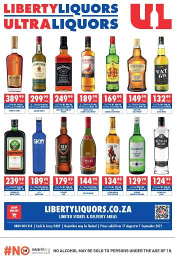 Liberty Liquors catalogue  - 08.17.2021 - 09.07.2021.