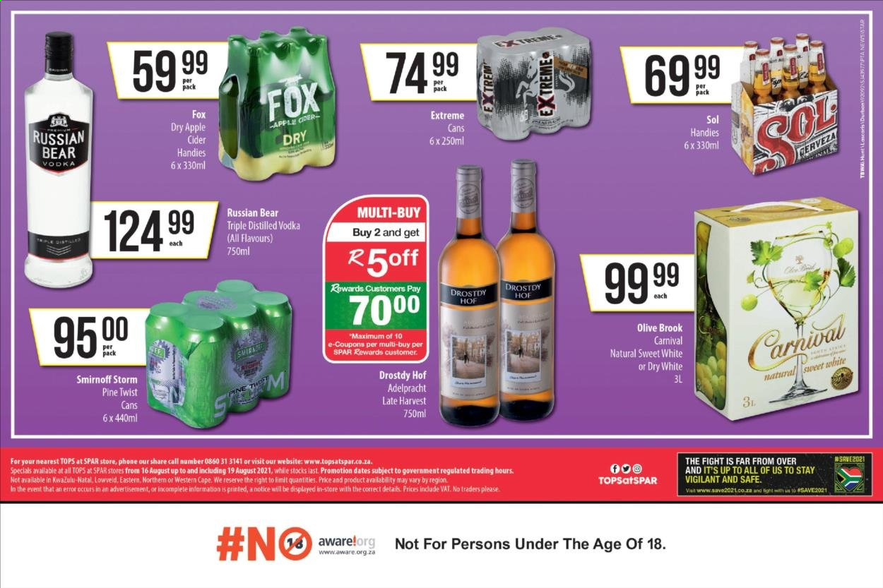 TOPS at SPAR specials - 16/08/2021 - 19/08/2021. Page 2