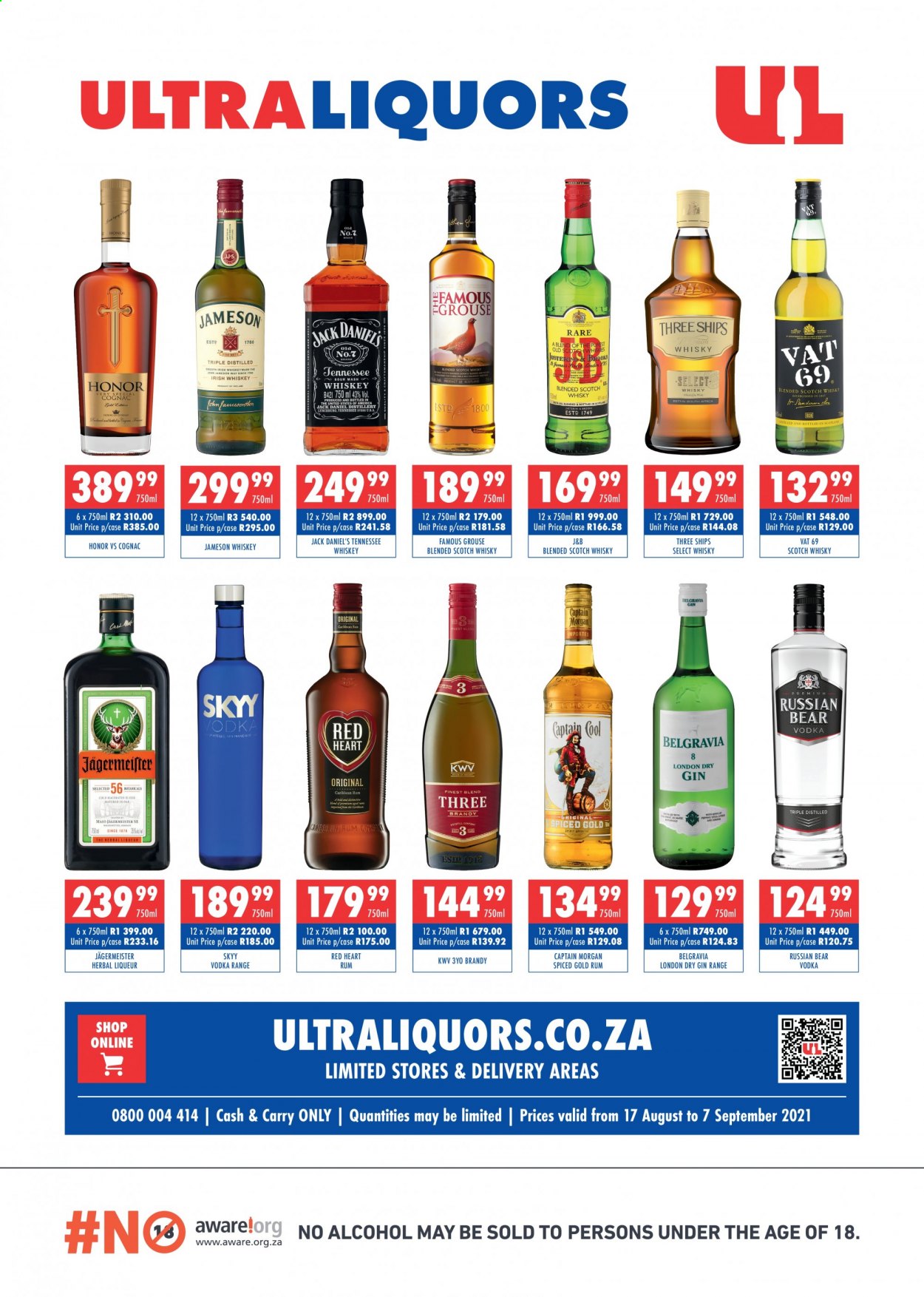 Ultra Liquors specials - 17/08/2021 - 07/09/2021. Page 1