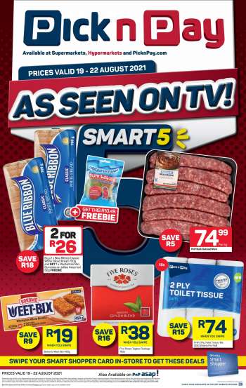 Pick n Pay catalogue  - 08.19.2021 - 08.22.2021.