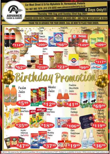 Advance Cash & Carry catalogue  - 08.19.2021 - 08.22.2021.