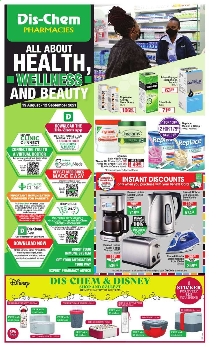 Dis-Chem specials - 19/08/2021 - 12/09/2021. Page 1