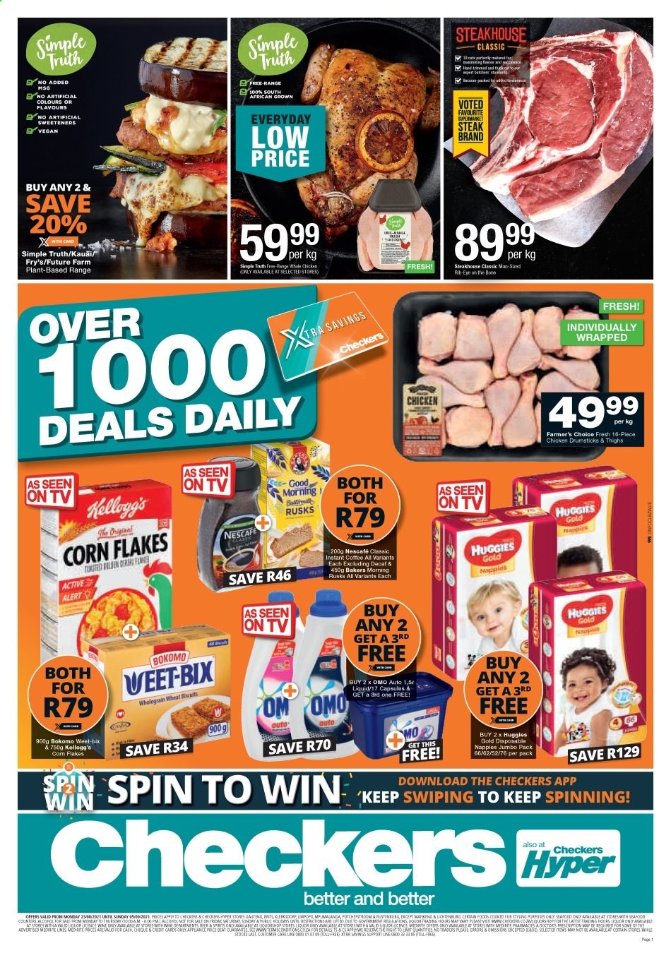 Checkers specials - 23/08/2021 - 05/09/2021. Page 1
