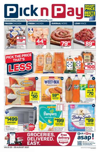 Pick n Pay catalogue  - 08.23.2021 - 08.29.2021.
