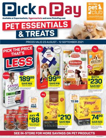 Pick n Pay catalogue  - 08.23.2021 - 09.12.2021.
