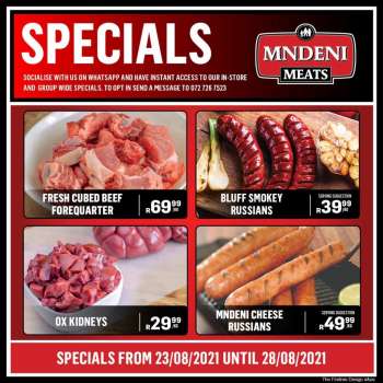 Mndeni Meats catalogue  - 08.23.2021 - 08.28.2021.
