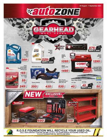 AutoZone catalogue  - 08.24.2021 - 09.07.2021.