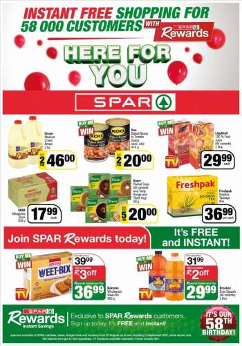 SPAR catalogue  - 08.25.2021 - 09.05.2021.
