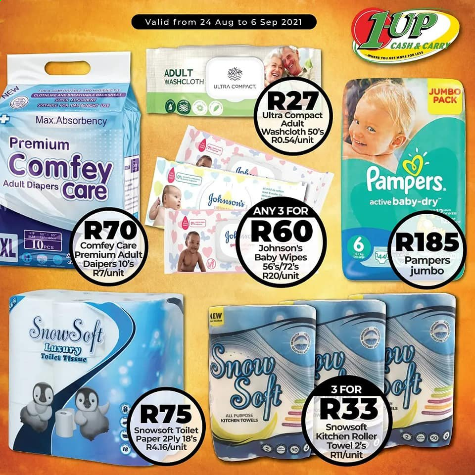 1UP Cash & Carry specials - 24/08/2021 - 06/09/2021. Page 1