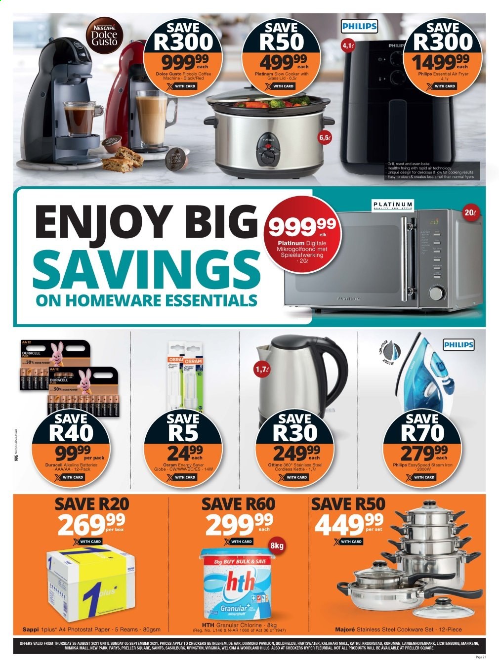 Checkers specials - 26/08/2021 - 05/09/2021. Page 21