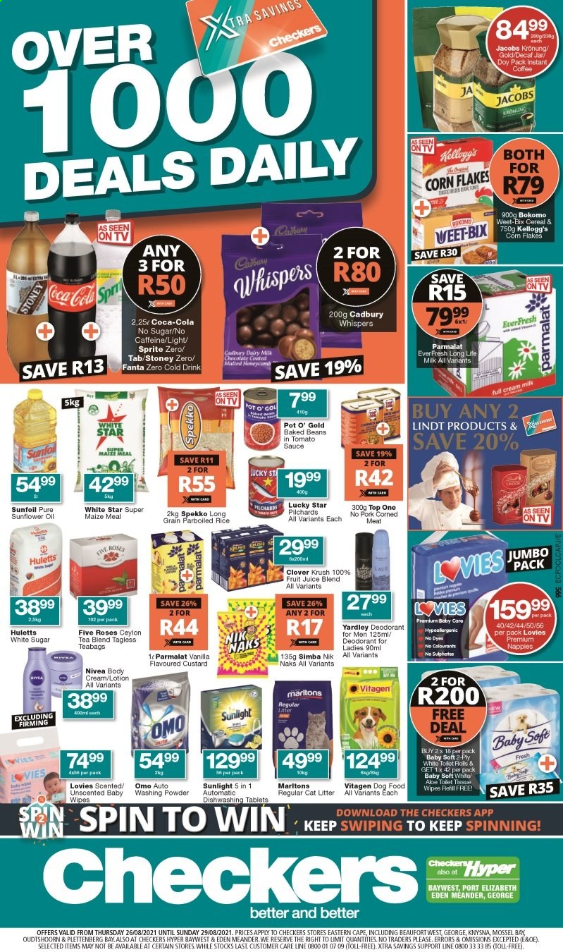 Checkers specials - 26/08/2021 - 29/08/2021. Page 1