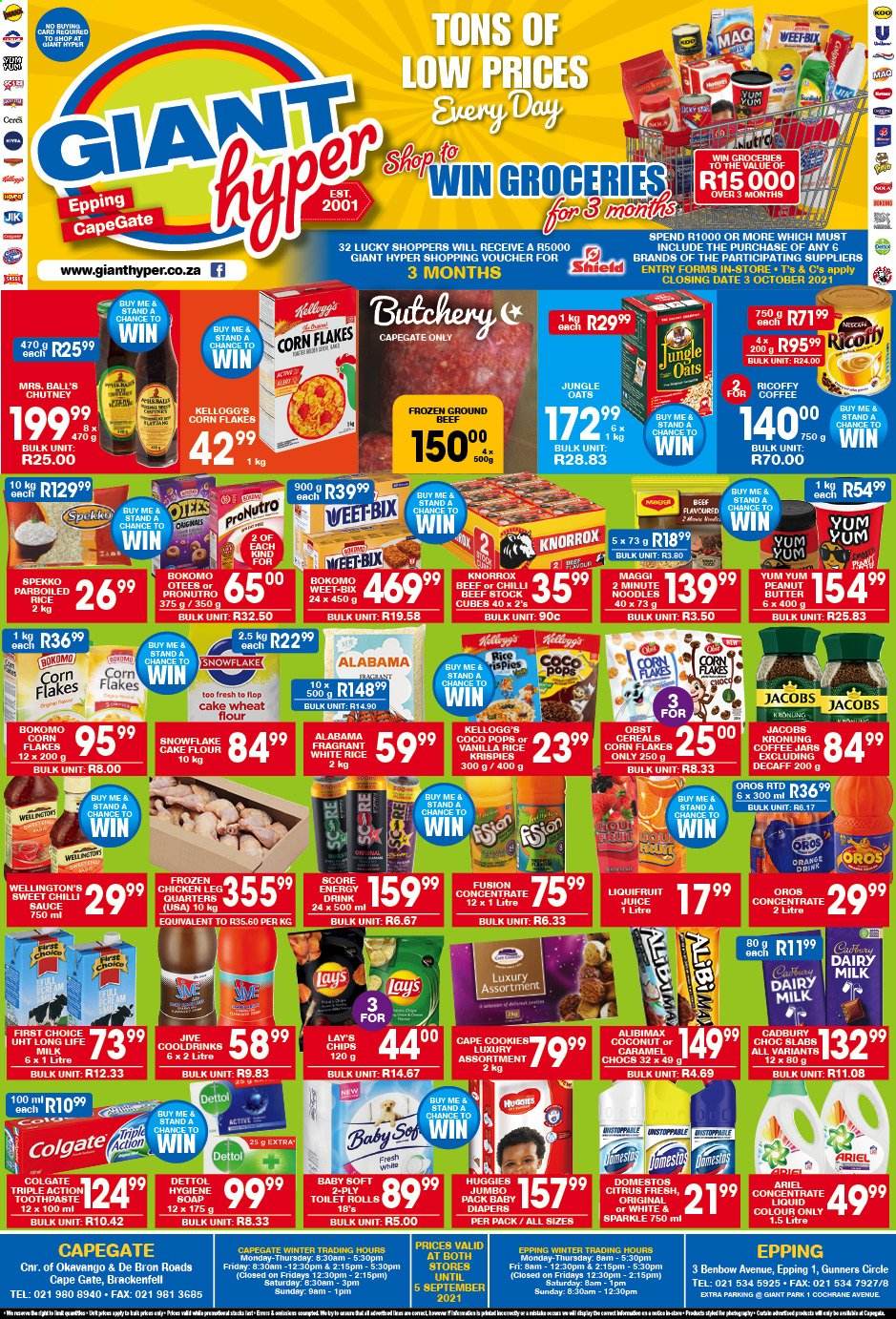 Giant Hyper specials - 26/08/2021 - 05/09/2021. Page 1