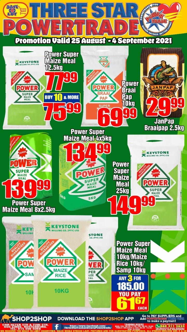 Three Star Cash and Carry specials - 25/08/2021 - 04/09/2021. Page 1