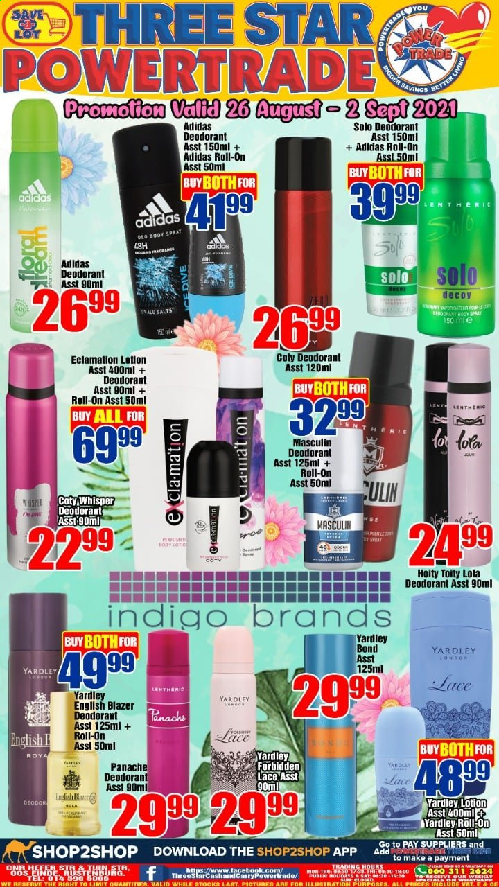 Three Star Cash and Carry specials - 26/08/2021 - 02/09/2021. Page 1