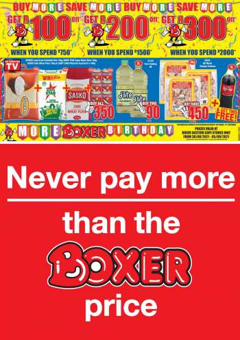 Boxer catalogue  - 08.30.2021 - 09.05.2021.