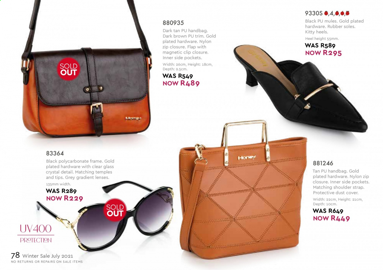 Honey specials. Page 80