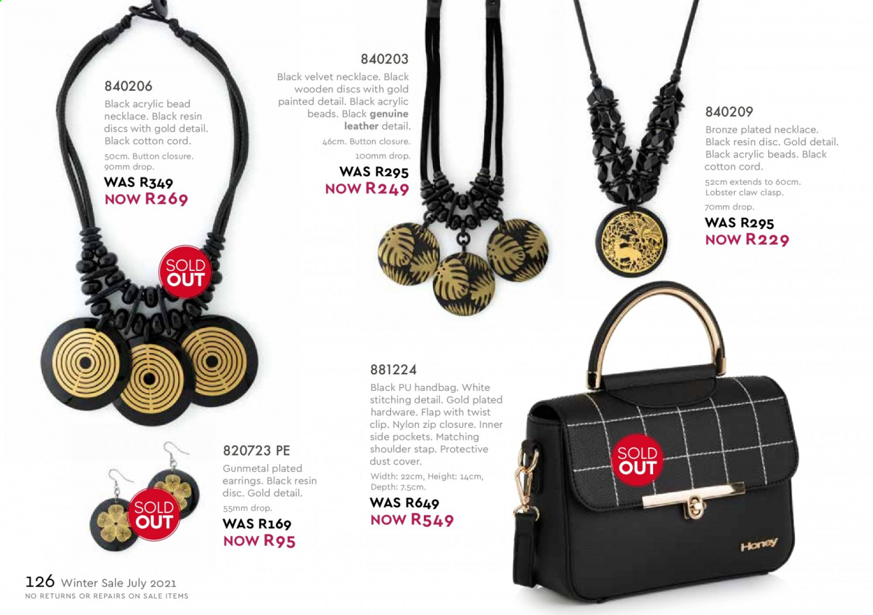 Honey specials. Page 128