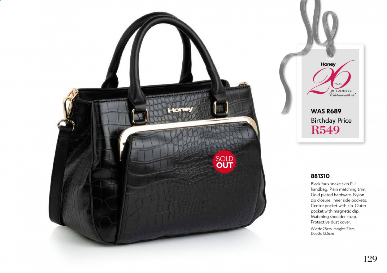 Honey specials. Page 131