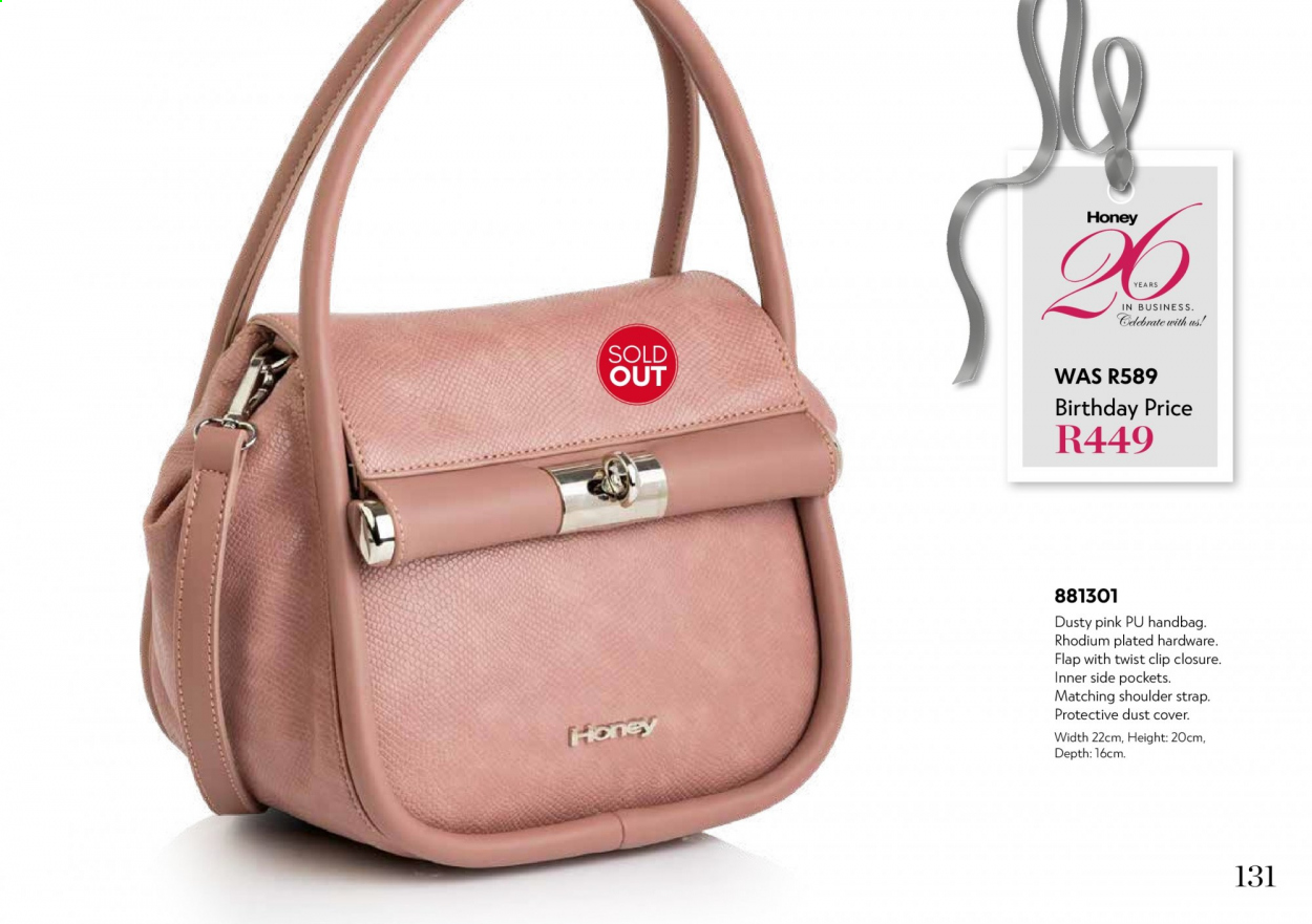 Honey specials. Page 133