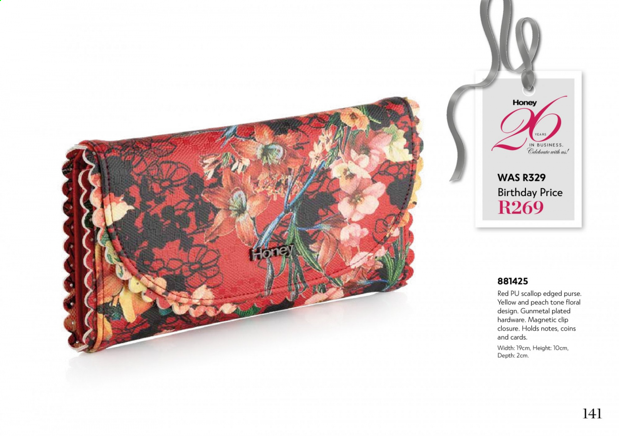 Honey specials. Page 143