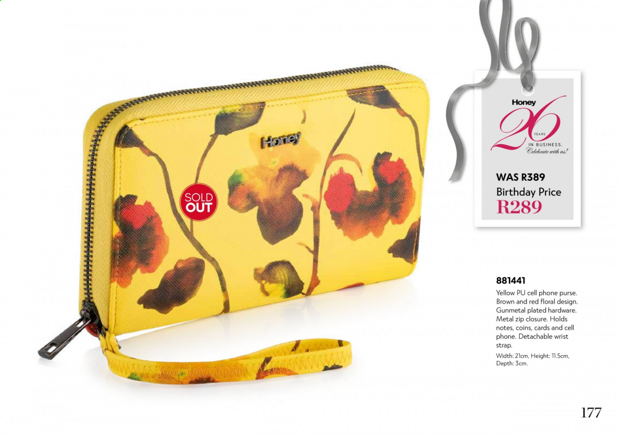 Honey specials. Page 179