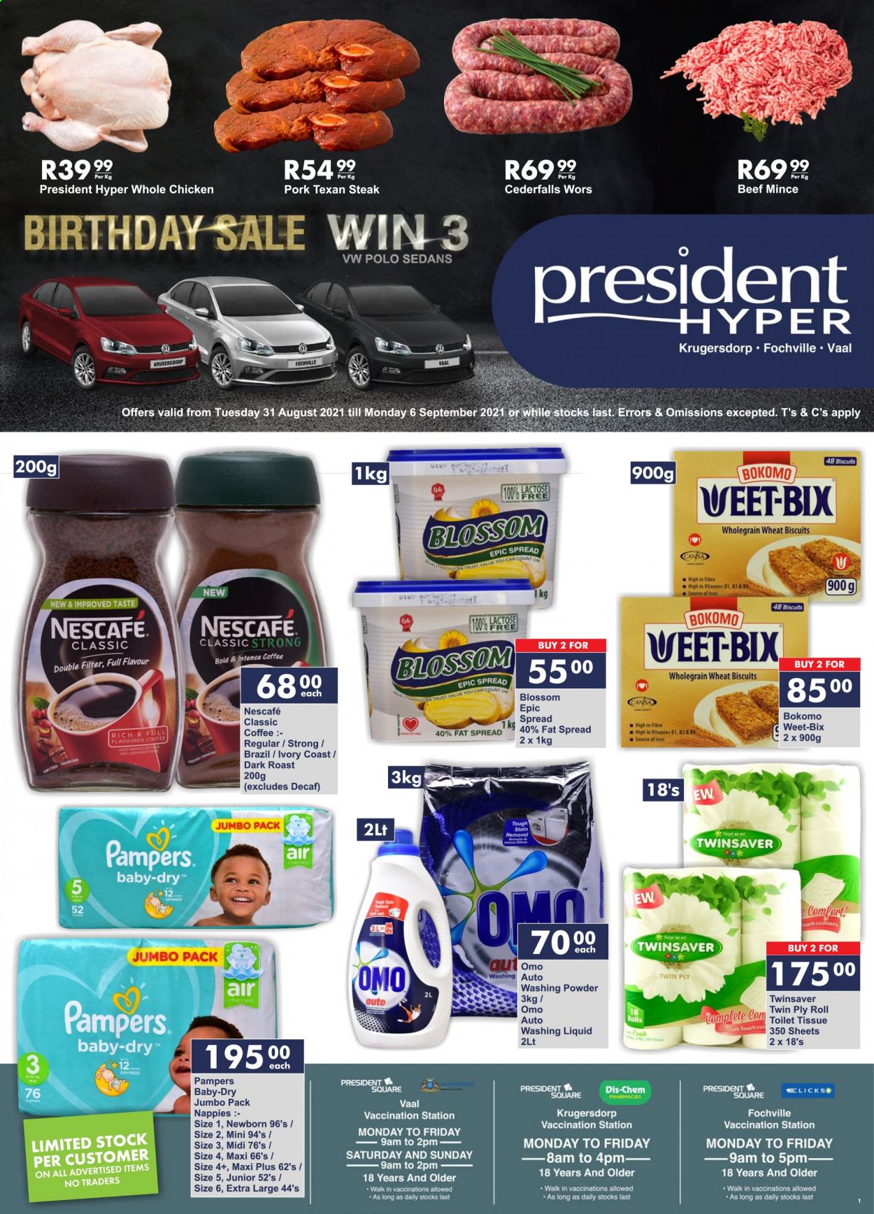 President Hyper specials - 31/08/2021 - 06/09/2021. Page 1